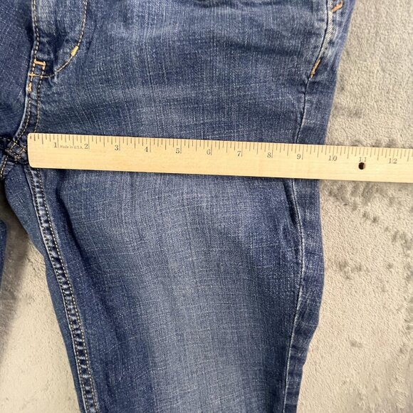 Banana Republic Jeans Womens 8 Blue Stretch Denim Straight Leg Classic Fit Pants - Picture 9 of 16